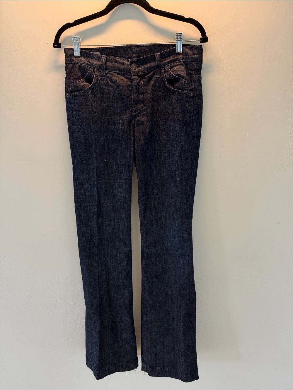 Tall Citizens of Humanity Hutton 251. High rise wide leg dark denim